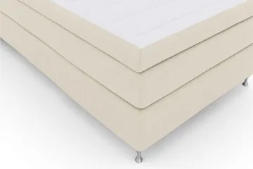 Select No 4 Kontinentalseng 120x200 Fast - Beige/Sølvben - Møbler - Senger - Kontinentalsenger