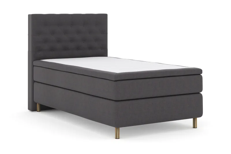 Select No 4 Kontinentalseng 120x200 Fast - Mørkegrå/Kobberben - Møbler - Senger - Kontinentalsenger