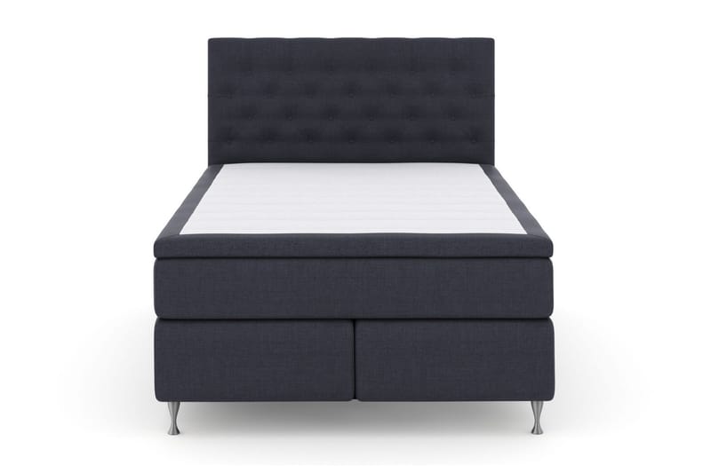 Select No 4 Kontinentalseng 140x200 Fast/Medium - Blå/Sølvben - Møbler - Senger - Kontinentalsenger