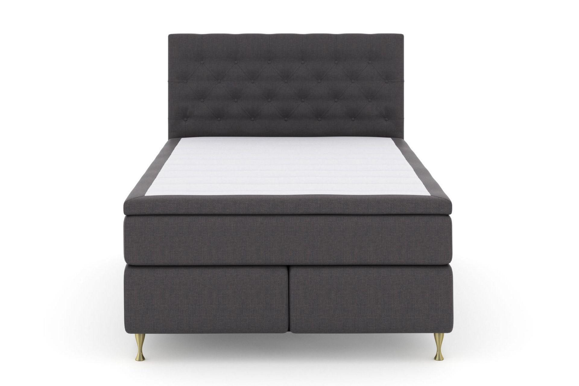 Select No 4 Kontinentalseng 140x200 Fast/Medium - Mørkegrå/Gullben - Møbler - Senger - Kontinentalsenger