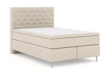 Select No 4 Kontinentalseng 140x200 Medium - Beige/Sølvben - Møbler - Senger - Kontinentalsenger