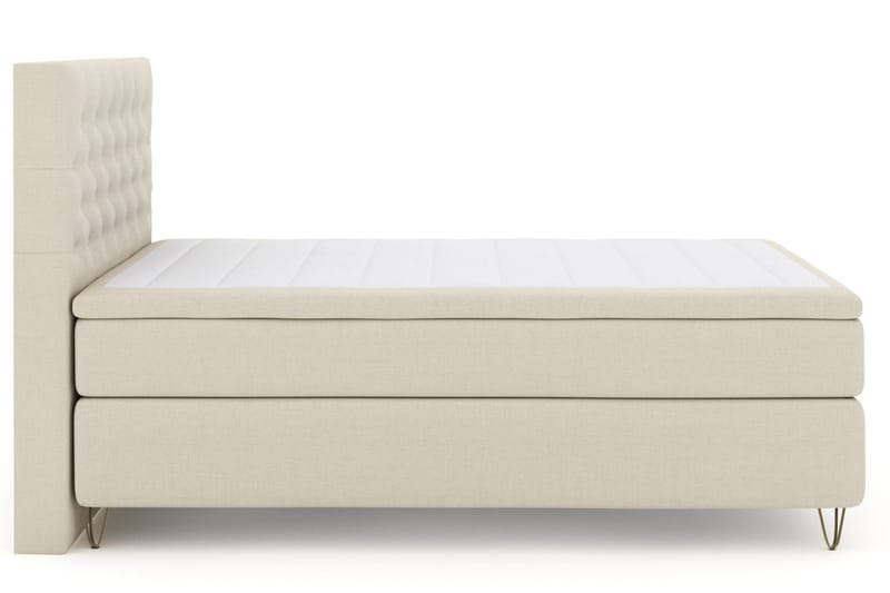 Select No 4 Kontinentalseng 140x200 Medium, Beige/V-formede Metallben