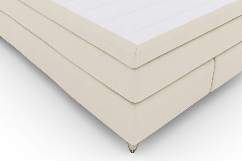 Select No 4 Kontinentalseng 140x200 Medium - Beige/V-formede Metallben - Møbler - Senger - Kontinentalsenger
