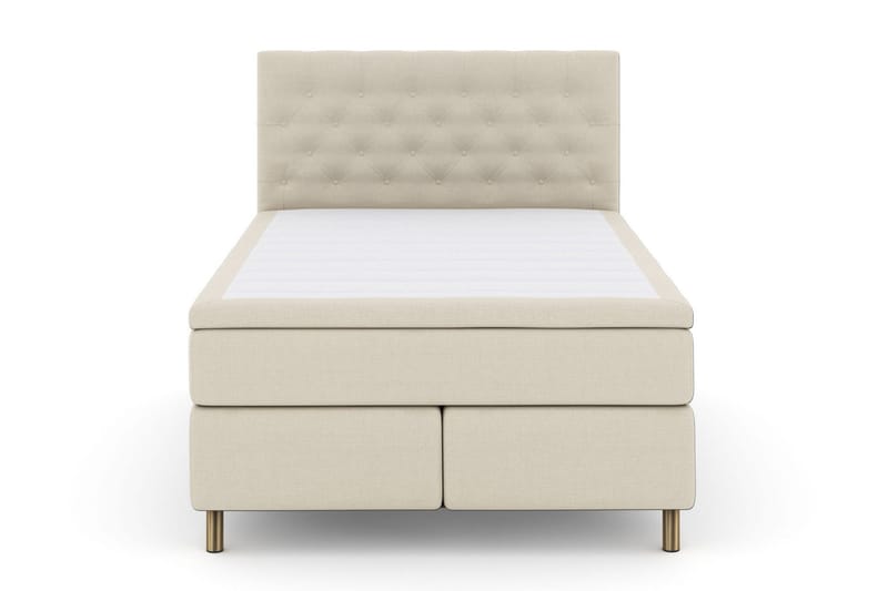 Select No 4 Kontinentalseng 160x200 Fast, Beige/Kobberben