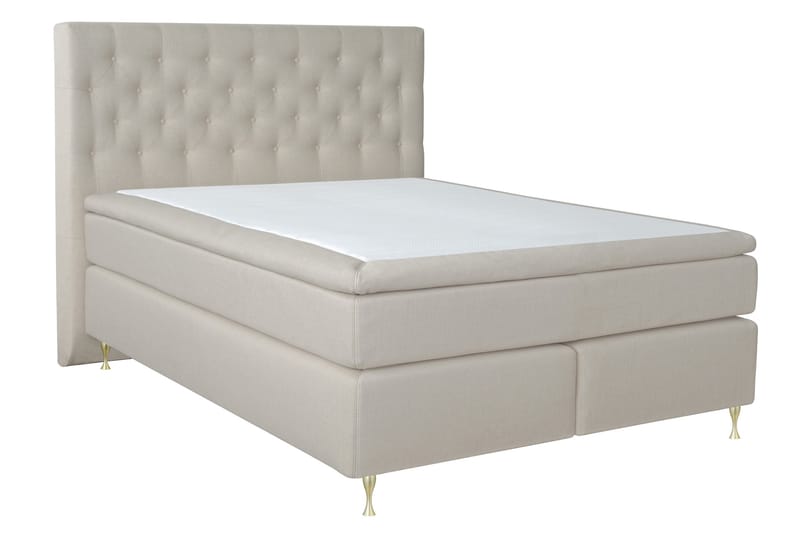 Select No 4 Kontinentalseng 180x200 Fast - Beige/Gullben - Møbler - Senger - Kontinentalsenger