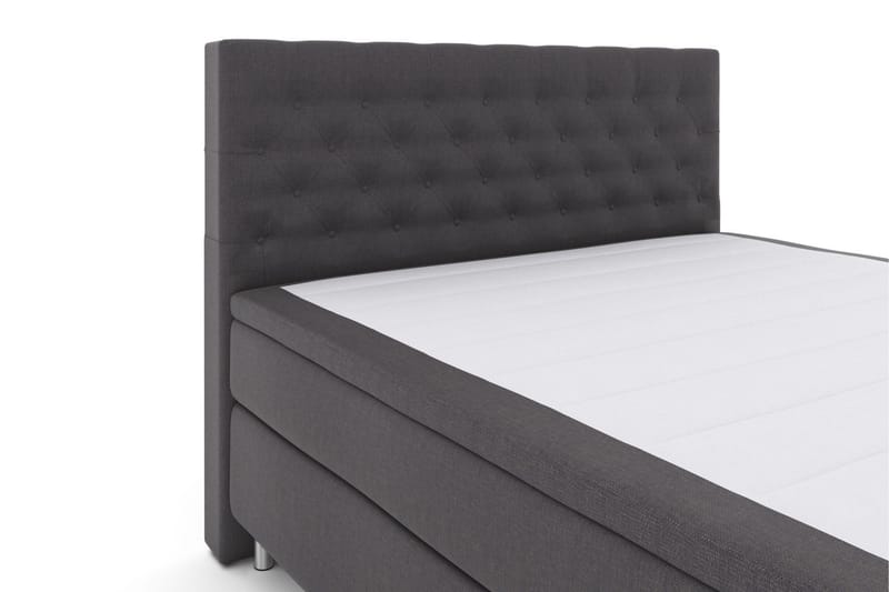 Select No 4 Kontinentalseng 180x200 Fast/Medium - Mørkegrå/Metallben - M øbler - Senger - Kontinentalsenger