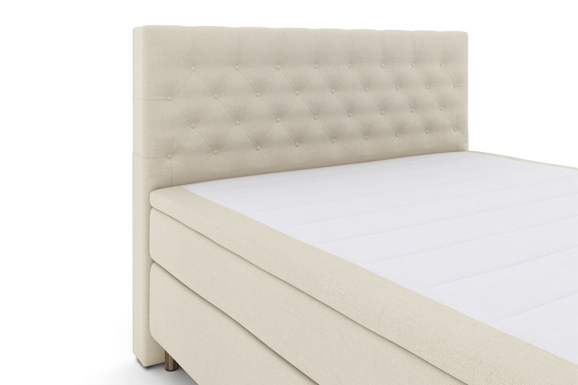 Select No 4 Kontinentalseng 210x210 Fast - Beige/Kobberben - Møbler - Senger - Kontinentalsenger
