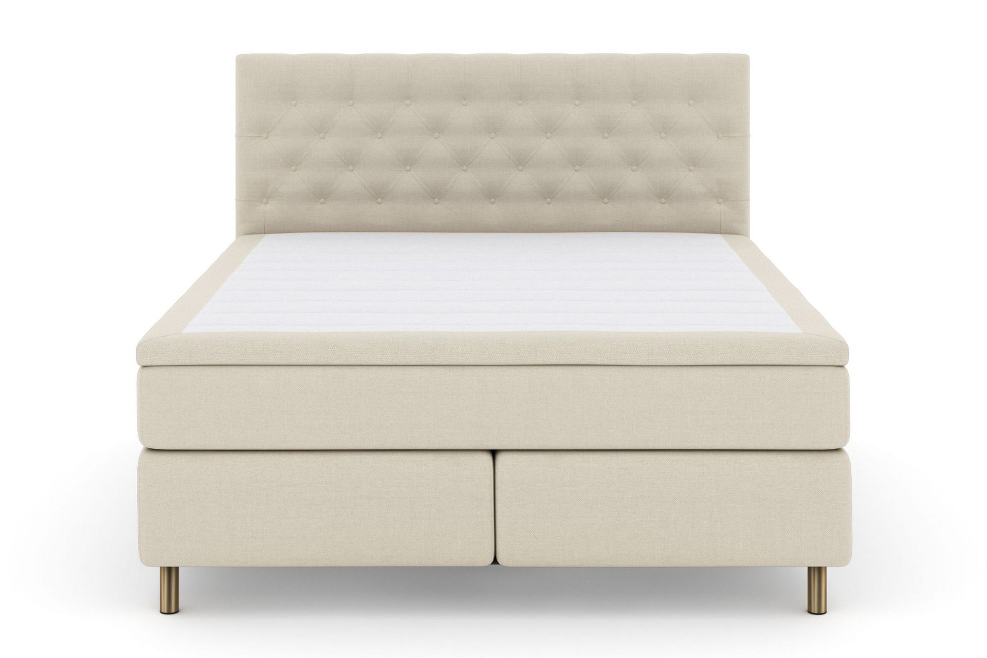 Select No 4 Kontinentalseng 210x210 Fast - Beige/Kobberben - Møbler - Senger - Kontinentalsenger