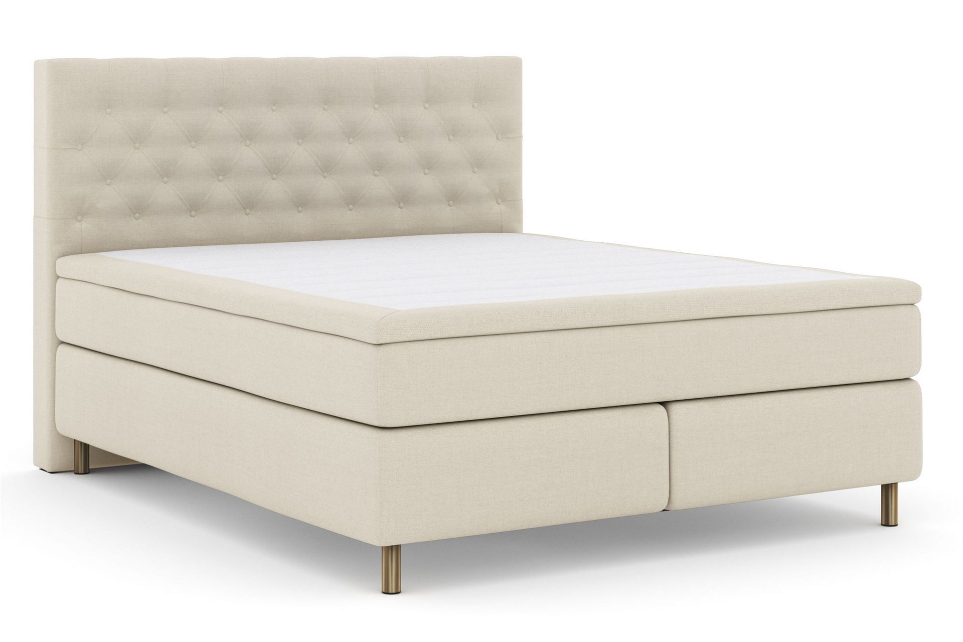 Select No 4 Kontinentalseng 210x210 Fast - Beige/Kobberben - Møbler - Senger - Kontinentalsenger