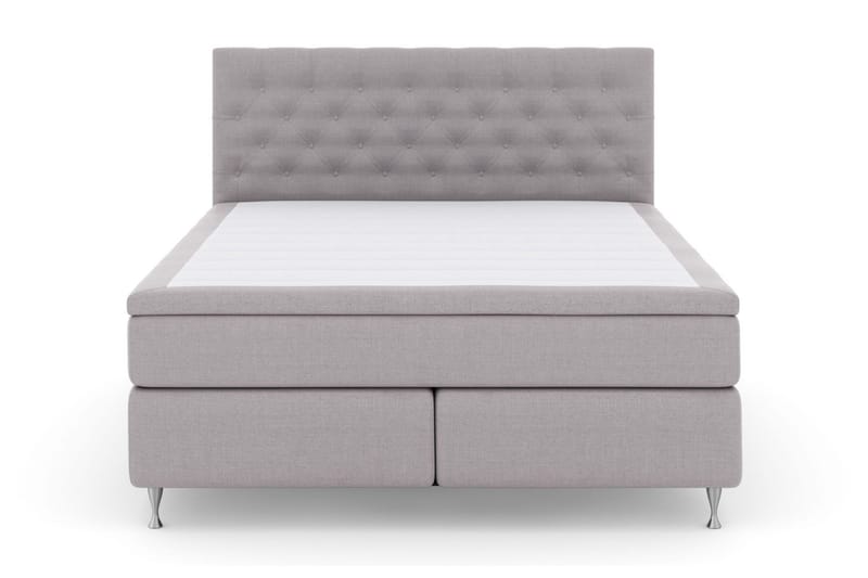 Select No 4 Kontinentalseng 210x210 Fast - Lysegrå/Sølvben - Møbler - Senger - Kontinentalsenger