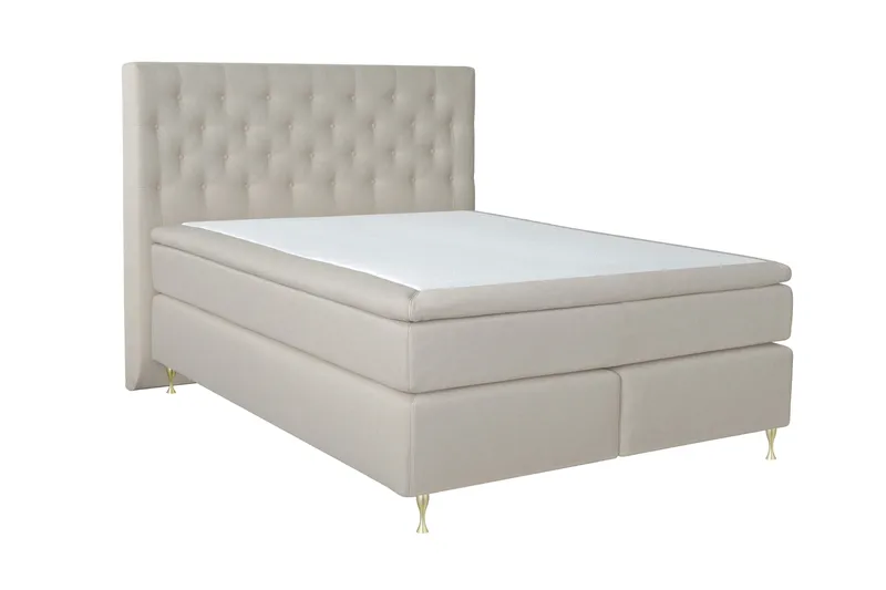 Select No 4 Kontinentalseng 210x210 Medium - Beige/Gullben - Møbler - Senger - Kontinentalsenger