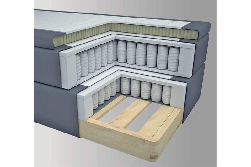 Select No 4 Kontinentalseng 210x210 Medium - Beige/V-formede Metallben - Møbler - Senger - Kontinentalsenger