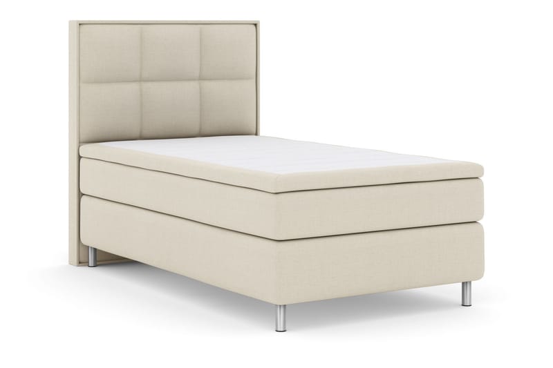 Select No 5 Komplett Sengepakke 120x200 Fast Lateks - Beige/Metallben - Møbler - Senger - Kontinentalsenger