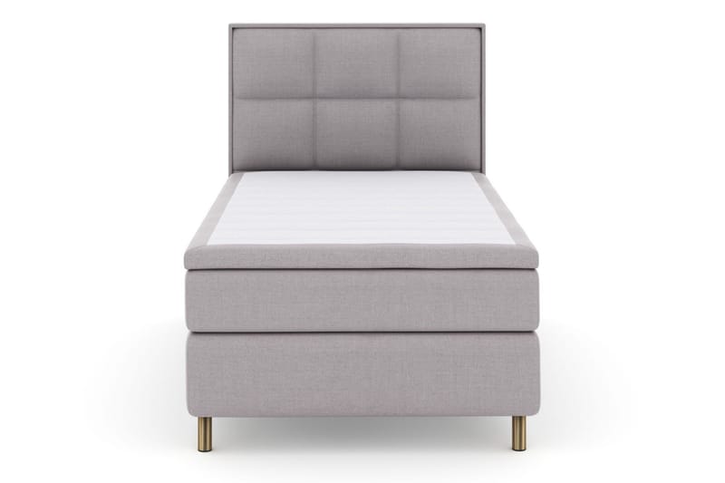 Select No 5 Komplett Sengepakke 120x200 Fast Lateks - Lysegrå/Kobberben - Møbler - Senger - Kontinentalsenger