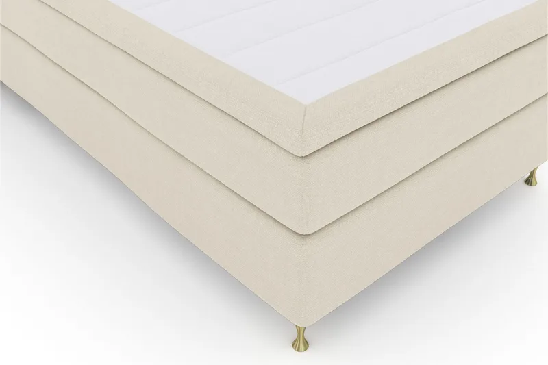 Select No 5 Komplett Sengepakke 120x200 Fast Watergel - Beige/Gullben - Møbler - Senger - Kontinentalsenger