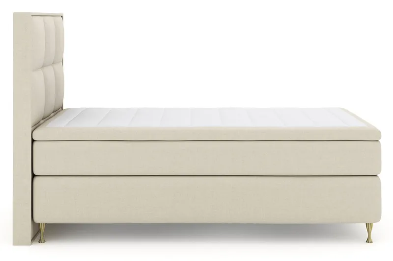 Select No 5 Komplett Sengepakke 120x200 Fast Watergel - Beige/Gullben - Møbler - Senger - Kontinentalsenger