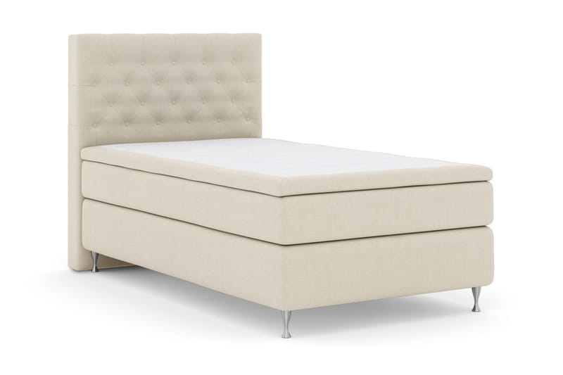Select No 5 Komplett Sengepakke 120x200 Fast Watergel - Beige/Sølvben - Møbler - Senger - Kontinentalsenger