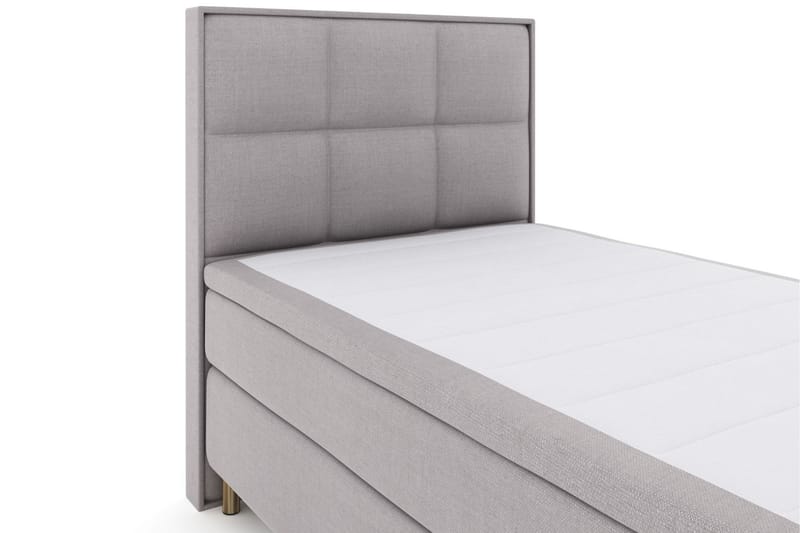 Select No 5 Komplett Sengepakke 120x200 Fast Watergel - Lysegrå/Kobberben - Møbler - Senger - Komplett sengepakke