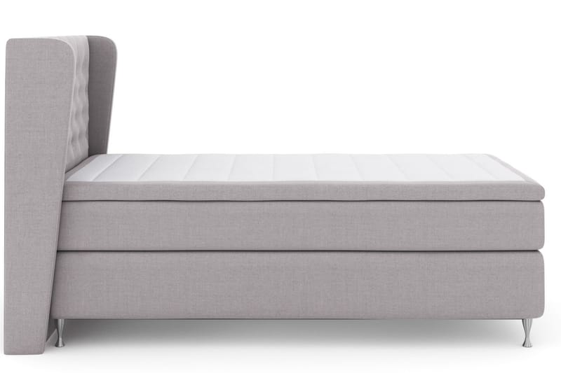 Select No 5 Komplett Sengepakke 120x200 Fast Watergel - Lysegrå/Sølvben - Møbler - Senger - Komplett sengepakke