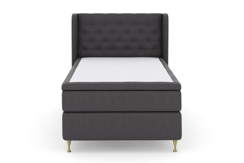Select No 5 Komplett Sengepakke 120x200 Fast Watergel - Mørkegrå/Gullben - Møbler - Senger - Komplett sengepakke