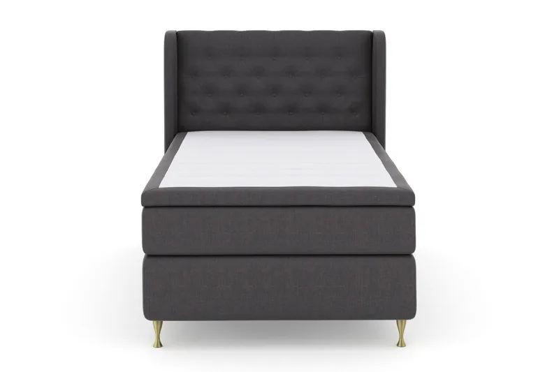 Select No 5 Komplett Sengepakke 120x200 Fast Watergel - Mørkegrå/Gullben - Møbler - Senger - Kontinentalsenger