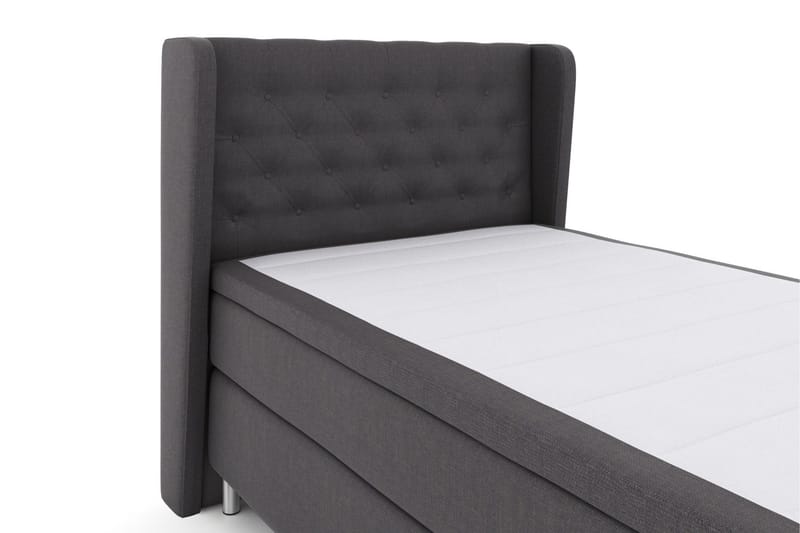 Select No 5 Komplett Sengepakke 120x200 Fast Watergel - Mørkegrå/Metallben - Møbler - Senger - Kontinentalsenger