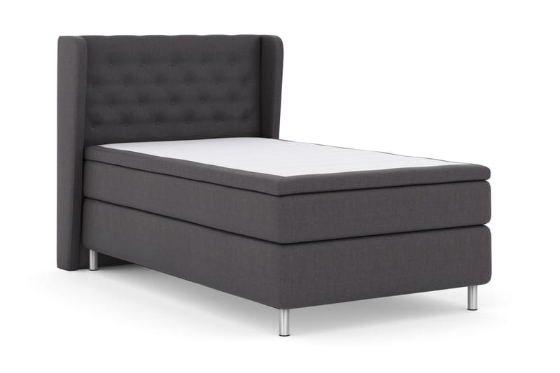 Select No 5 Komplett Sengepakke 120x200 Fast Watergel - Mørkegrå/Metallben - Møbler - Senger - Kontinentalsenger