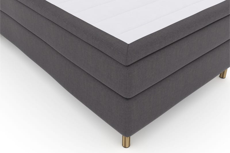 Select No 5 Komplett Sengepakke 120x200 Medium Lateks - Mørkegrå/Kobberben - Møbler - Senger - Kontinentalsenger