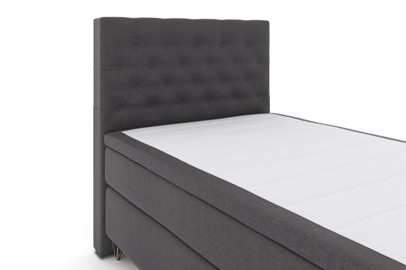 Select No 5 Komplett Sengepakke 120x200 Medium Watergel - Mørkegrå/V-formede Metallben - Møbler - Senger - Komplett sengepakke