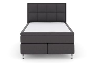 Select No 5 Komplett Sengepakke 140x200 Fast Lateks - Mørkegrå/Sølvben - Møbler - Senger - Komplett sengepakke