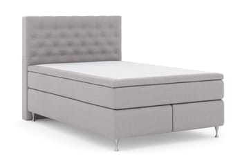 Select No 5 Komplett Sengepakke 140x200 Fast Watergel - Lysegrå/Sølvben - Møbler - Senger - Komplett sengepakke
