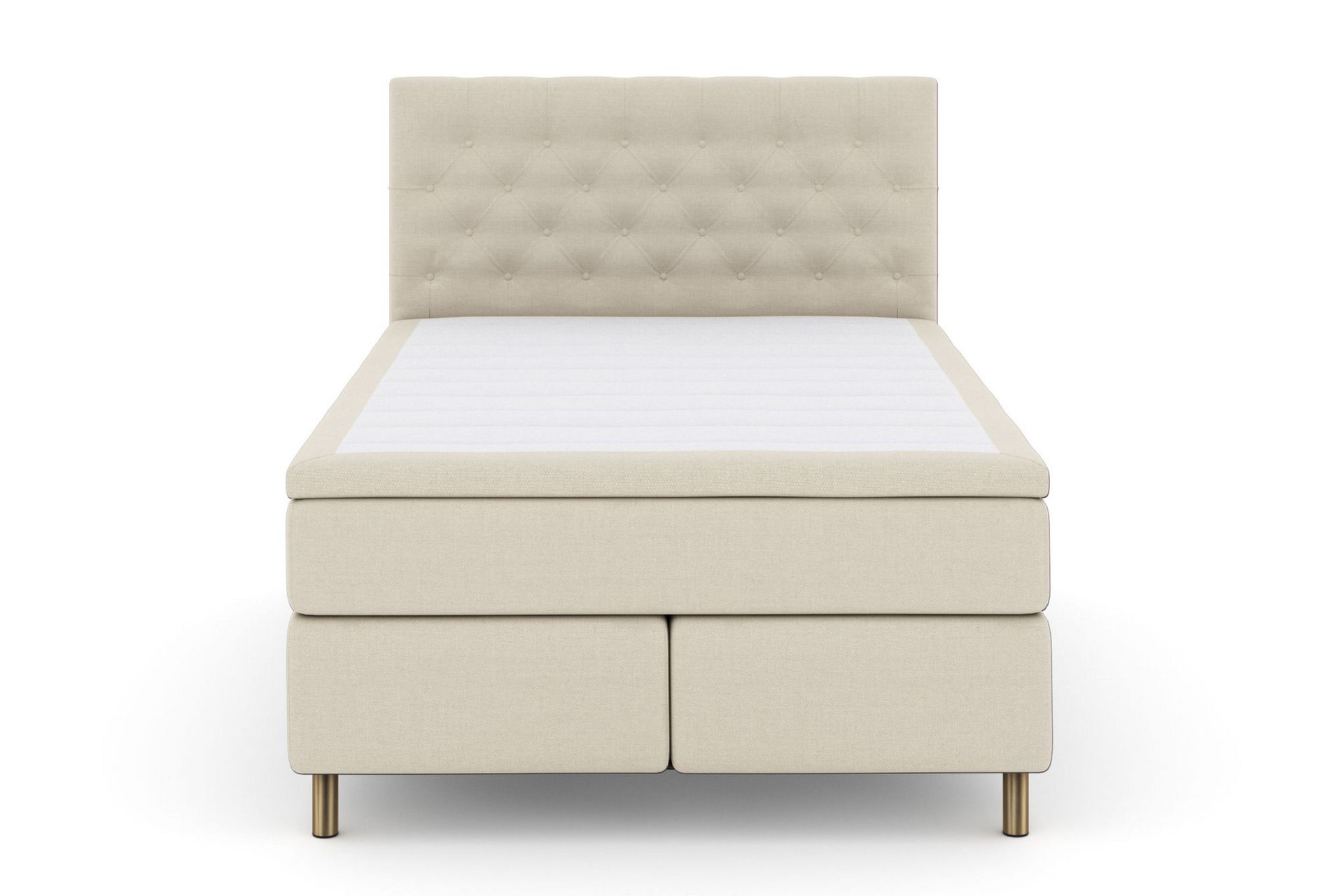 Select No 5 Komplett Sengepakke 140x200 Fast/Medium Lateks - Beige/Kobberben - Møbler - Senger - Komplett sengepakke
