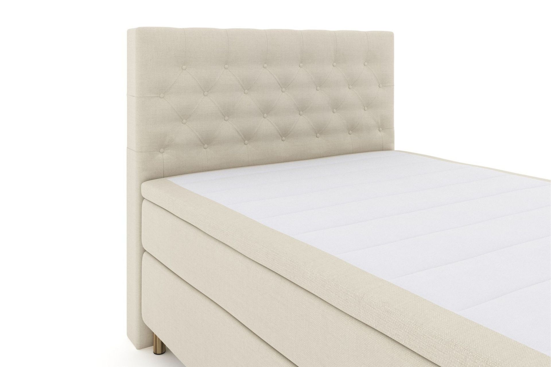 Select No 5 Komplett Sengepakke 140x200 Fast/Medium Lateks - Beige/Kobberben - Møbler - Senger - Komplett sengepakke