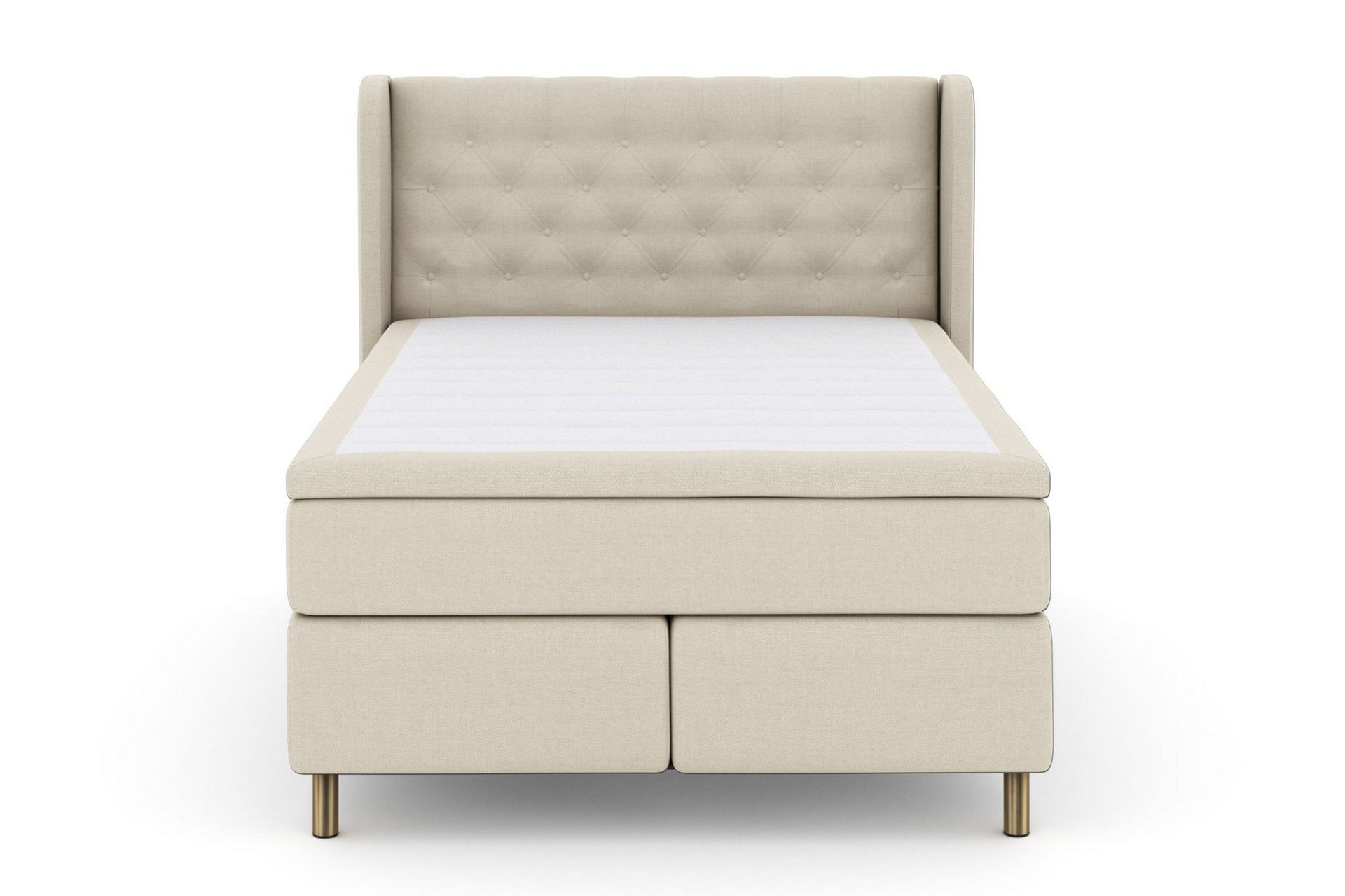 Select No 5 Komplett Sengepakke 140x200 Fast/Medium Lateks - Beige/Kobberben