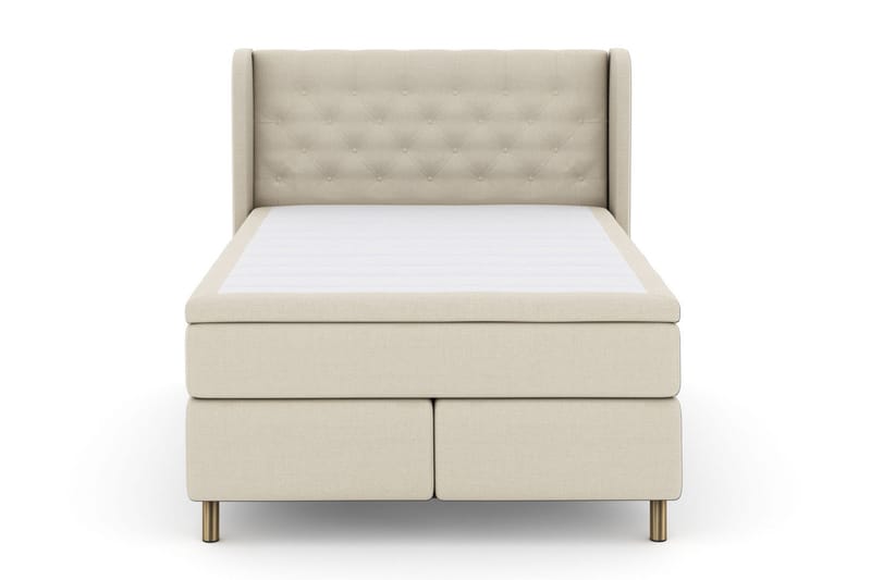 Select No 5 Komplett Sengepakke 140x200 Fast/Medium Lateks, Beige/Kobberben