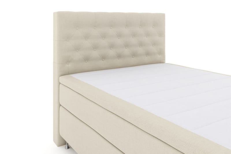 Select No 5 Komplett Sengepakke 140x200 Fast/Medium Lateks - Beige/Sølvben - Møbler - Senger - Komplett sengepakke