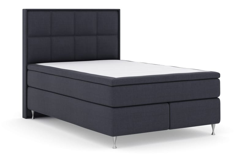 Select No 5 Komplett Sengepakke 140x200 Fast/Medium Lateks - Blå/Sølvben - Møbler - Senger - Komplett sengepakke