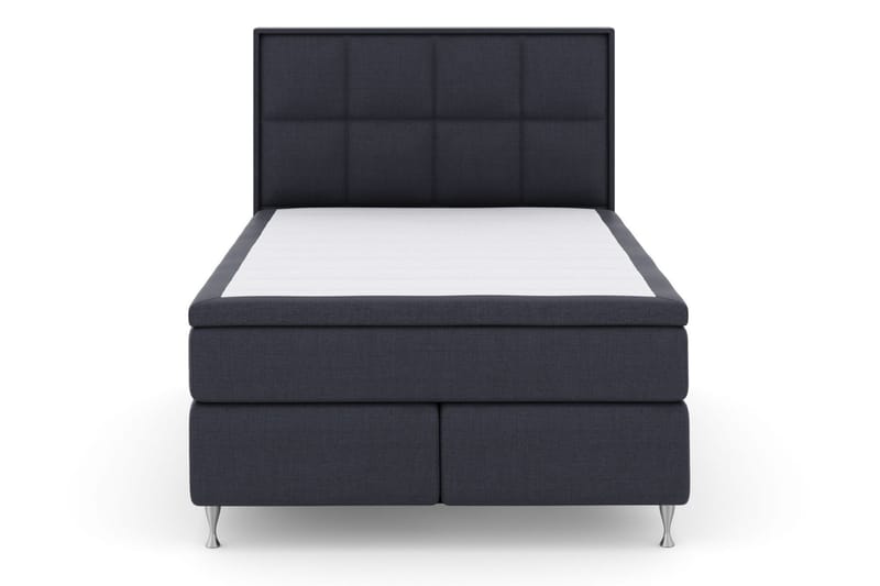 Select No 5 Komplett Sengepakke 140x200 Fast/Medium Lateks - Blå/Sølvben - Møbler - Senger - Komplett sengepakke