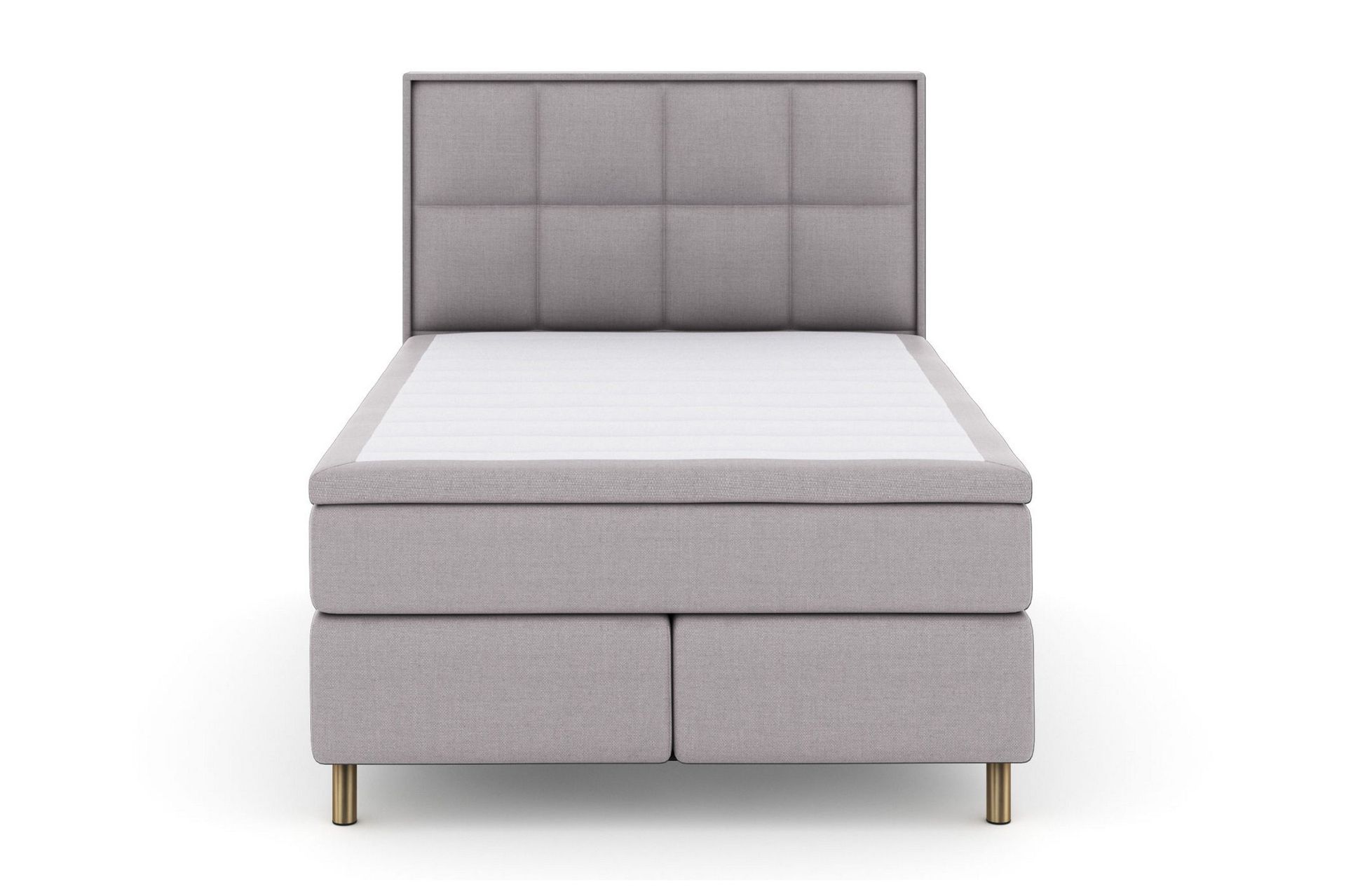 Select No 5 Komplett Sengepakke 140x200 Fast/Medium Lateks - Lysegrå/Kobberben