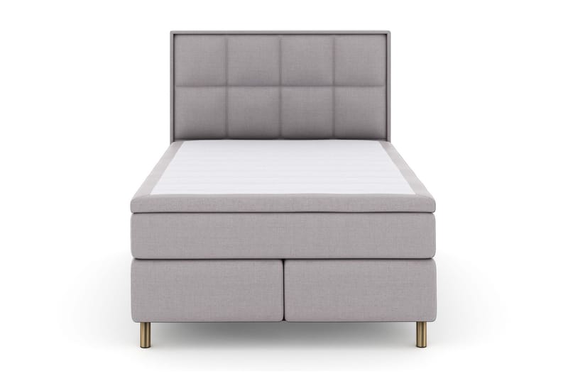 Select No 5 Komplett Sengepakke 140x200 Fast/Medium Lateks, Lysegrå/Kobberben