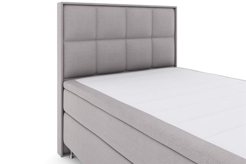 Select No 5 Komplett Sengepakke 140x200 Fast/Medium Lateks - Lysegrå/Sølvben - Møbler - Senger - Komplett sengepakke