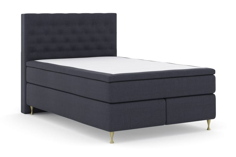 Select No 5 Komplett Sengepakke 140x200 Fast/Medium Watergel - Blå/Gullben - Møbler - Senger - Komplett sengepakke