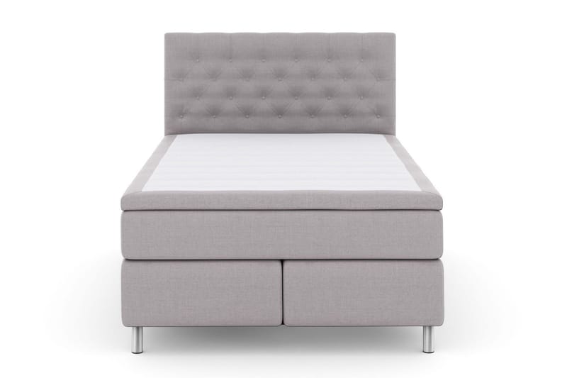 Select No 5 Komplett Sengepakke 140x200 Fast/Medium Watergel - Lysegrå/Metallben - Møbler - Senger - Kontinentalsenger