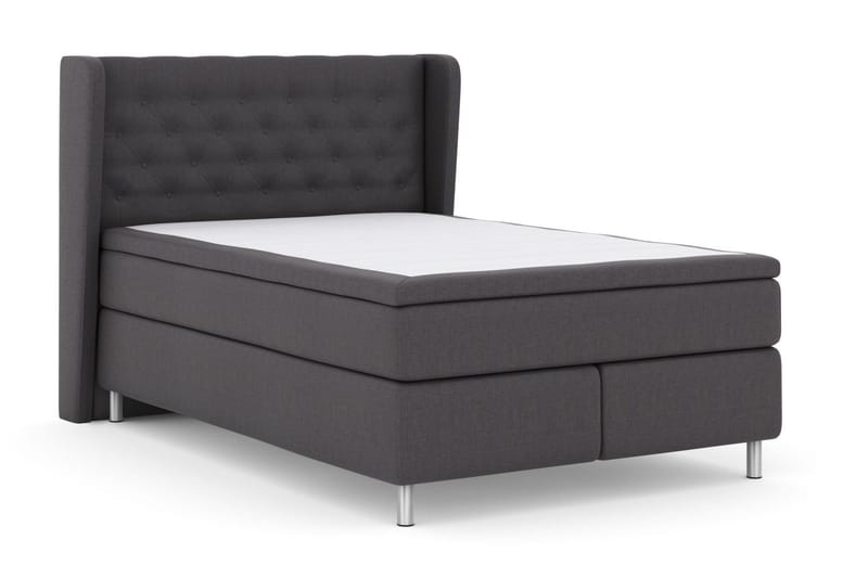 Select No 5 Komplett Sengepakke 140x200 Fast/Medium Watergel - Mørkegrå/Metallben - Møbler - Senger - Kontinentalsenger