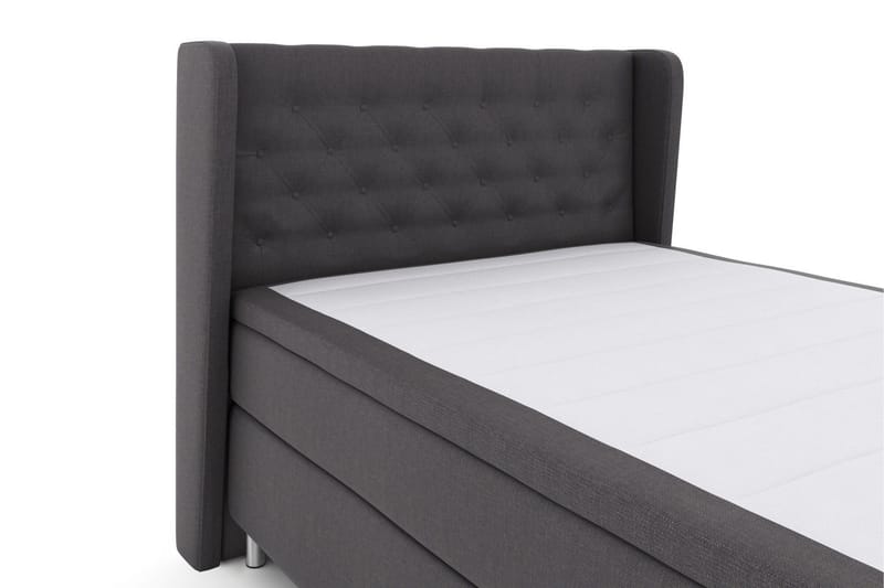 Select No 5 Komplett Sengepakke 140x200 Fast/Medium Watergel - Mørkegrå/Metallben - Møbler - Senger - Kontinentalsenger