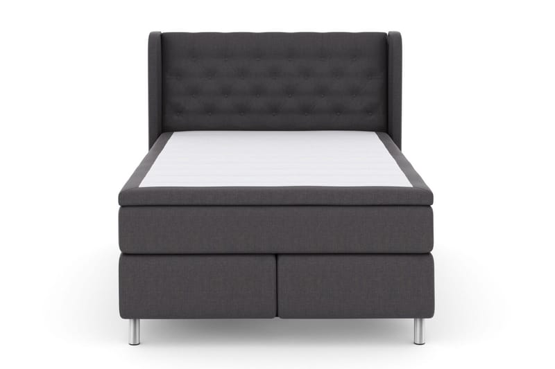Select No 5 Komplett Sengepakke 140x200 Fast/Medium Watergel - Mørkegrå/Metallben - Møbler - Senger - Kontinentalsenger