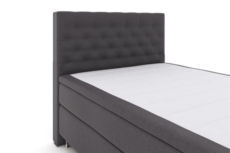 Select No 5 Komplett Sengepakke 140x200 Fast/Medium Watergel - Mørkegrå/Sølvben - Møbler - Senger - Kontinentalsenger