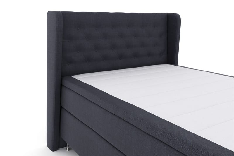 Select No 5 Komplett Sengepakke 140x200 Medium Lateks - Blå/Sølvben - Møbler - Senger - Kontinentalsenger
