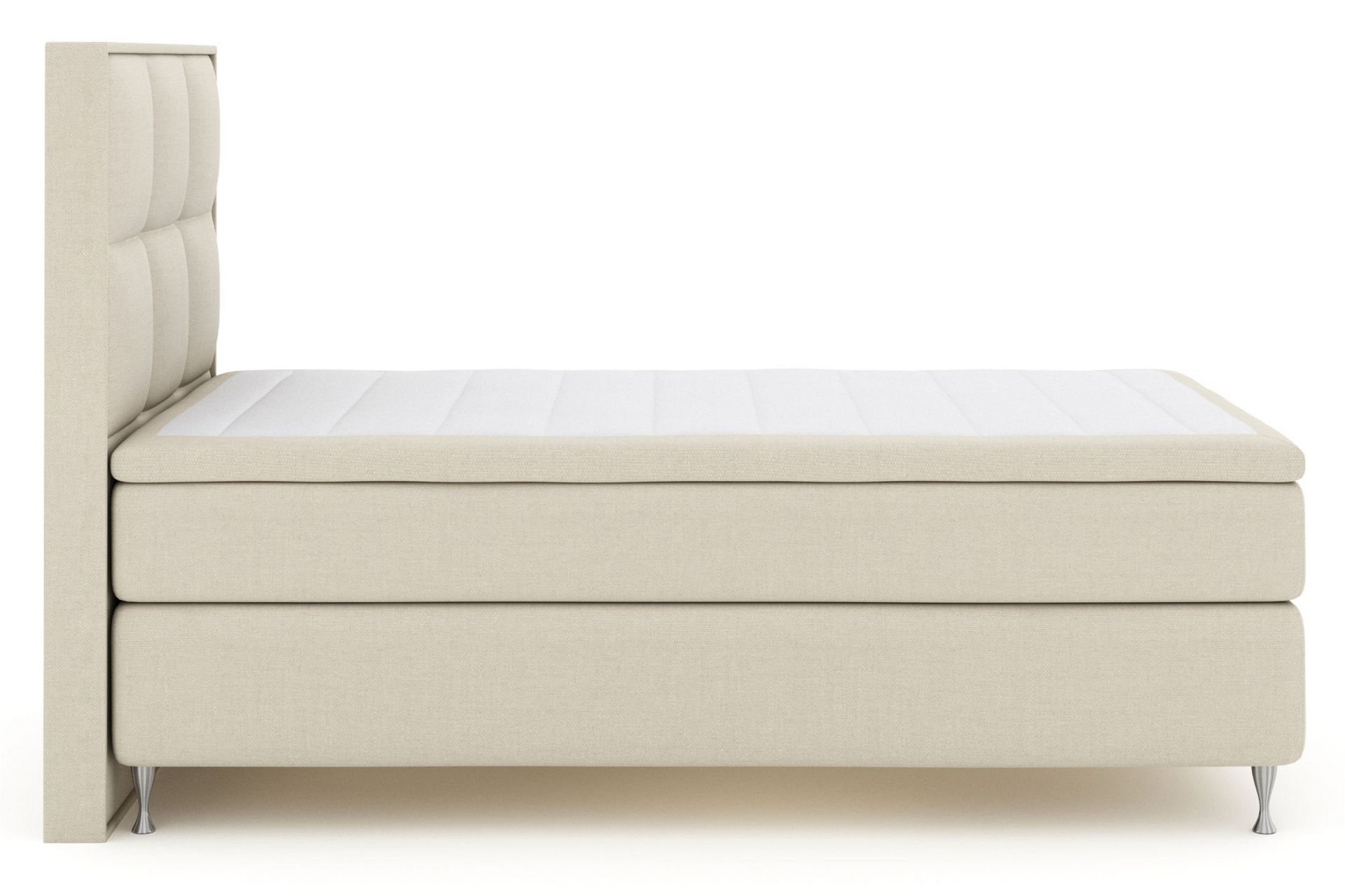 Select No 5 Komplett Sengepakke 140x200 Medium Watergel - Beige/Sølvben - Møbler - Senger - Komplett sengepakke