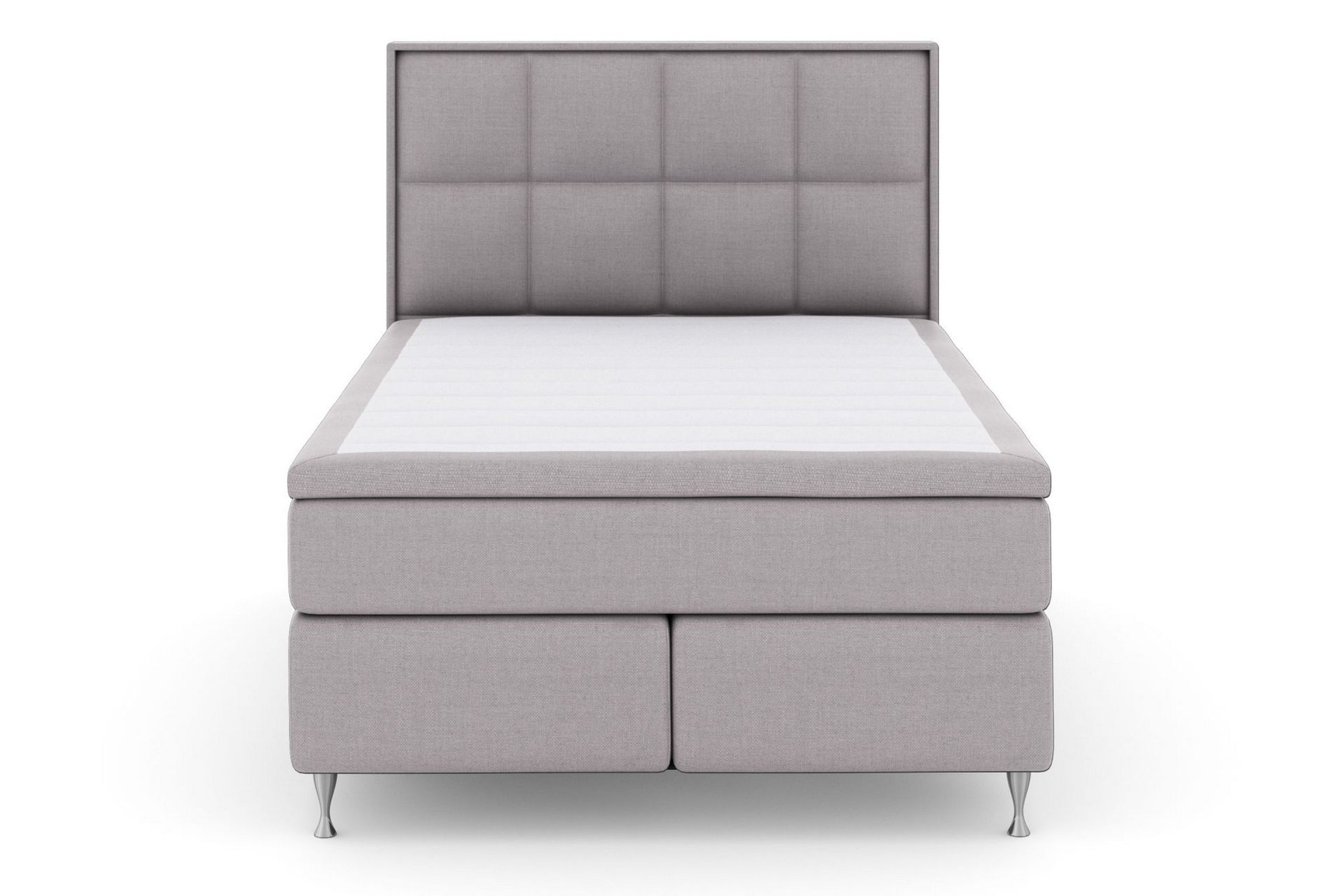 Select No 5 Komplett Sengepakke 140x200 Medium Watergel - Lysegrå/Sølvben - Møbler - Senger - Komplett sengepakke